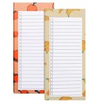 Liste de courses magn�tique pour r�frig�rateur lot de 2 blocs - notes magn�tiques 100 feuilles d�tachables ...