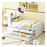 Lit 1 personne 90 x 190 cm avec prise usb et tiroir lit gigogne lit enfant tete de lit avec rangements ... Lit 1 personne 90 x 190 cm avec prise usb et tiroir lit gigogne lit enfant tete de lit avec rangements ...
