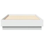 Lit 1 place - cadre de lit adulte sans matelas blanc 90x190 cm bois ding�nierie 120