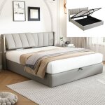 Lit coffre - langtu - 140x190 - t�te r�glable 0?30� - led int�gr�e - port usb