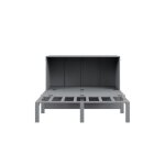 Lit 140x200cm gris lit escamotable avec sommier vertical lit adolescent Lit 140x200cm gris lit escamotable avec sommier vertical lit adolescent