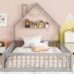 Lit 2 personnes 140x190 cm avec chemine dcorative lit double rembourr en pin cadre de lit adulte avec ...