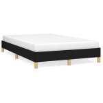 Lit adulte - 120x190 cm lit double cadre de lit noir tissu chy20935572
