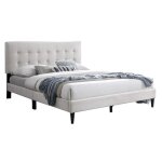 Lit adulte 140x200 / 160x200 cm - lit rembourr� avec sommier - lit double 200x140cm - t�te de lit matelass�e ...