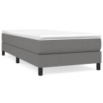 Lit adulte - 90x190 cmlit simple cadre de lit gris fonc tissu chy66544795