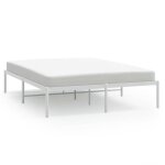 Lit adulte double cadre de lit m�tal blanc 140x190 cm - 2 places sp20943bed29742117