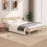 Lit adulte double - cadre de lit sans matelas 120x190 cm shl500643