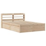 Lit adulte double cadre de lit avec tête de lit 140x190 cm bois de pin massif - 2 places sp23991bed64634981 ... Lit adulte double cadre de lit avec tête de lit 140x190 cm bois de pin massif - 2 places sp23991bed64634981 ...