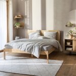 Lit adulte en pin massif tête de lit cannage anna 160x200 + set de 2 chevets cannage - bois naturel - ... Lit adulte en pin massif tête de lit cannage anna 160x200 + set de 2 chevets cannage - bois naturel - ...