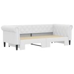 Lit banquette 2 places - canap / lit de jour avec gigogne - multifonctionnel - blanc 90x200 cm cal6006822 ...