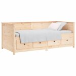 Lit banquette 2 places - canap / lit de jour - multifonctionnel - 75x190 cm bois de pin massif cal1789283 ...