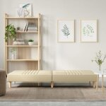 Lit banquette 2 places - convertible - canap - lit crme tissu cal5135852