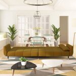 Lit banquette 2 places - convertible - canap - lit  2 places avec deux oreillers marron velours cal9110503 ...