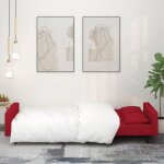 Lit banquette 2 places - convertible - canap - lit  2 places et deux oreillers rouge bordeaux velours ...