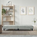 Lit banquette 2 places - convertible - canap - lit avec porte - gobelets gris clair velours cal9366396 ...