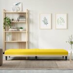 Lit banquette 2 places - convertible - canap� - lit avec porte - gobelets jaune clair tissu cal6812155 ...
