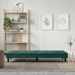 Lit banquette 2 places - convertible - canap - lit avec porte - gobelets vert fonc velours cal3268645 ...