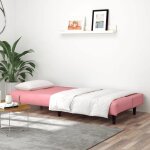 Lit banquette 2 places - convertible - canapé - lit à 2 places rose velours cal5294304 Lit banquette 2 places - convertible - canapé - lit à 2 places rose velours cal5294304