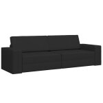 Promotion lit banquette sofa relaxcanap lit 2 - en - 1 noir 245x150x60. 5 cm tissu 39655 - bestmeuble ...