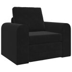 Promotion lit banquette sofa relaxcanap lit au sol 2 - en - 1 noir 98x71x83 cm velours 73445 - bestmeuble ...
