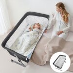 Lit b�b� 3 en 1 pliable - fianao - cododo berceau balancelle - roues silencieuses - frein int�gr� - panier ...