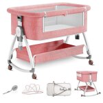 Lit bb berceau cododo avec matelas panier de rangement sangle fixe 6 hauteurs rglables lit cododo ...