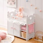 Lit b�b� berceau - robotime robud b�b� poup�e cr�che lapin