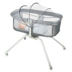 Lit b�b� cododo 3 en 1 avec fonction bascule - moustiquaire et matelas - 4 roulettes pivotantes - 90x70x93 ...