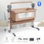 Lit bb lectrique berceau cododo - magic zc - rglable en hauteur avec matelas moustiquaire panier ...