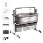 Lit bb electrique magic zc lit bebeavec matelas 3 hauteurs diffrentes lecteur bluetooth grand espace ...