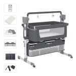 Lit bebe electrique magic zc lit bebe evolutive pliage en un clic inclinaison pour lalimentation jusqu ...