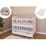 Lit bébé évolutif 3en1 - avec matelas et tiroir - lit enfant - sommier réglable en hauteur - lit à barreaux ... Lit bébé évolutif 3en1 - avec matelas et tiroir - lit enfant - sommier réglable en hauteur - lit à barreaux ...