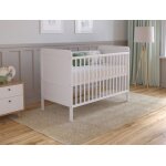 Lit bebe evolutif avec matelas - lit bebe set complet 120x60 cm boisblanc convertible