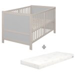 Lit bb volutif roba easy sleep 70 x 140 cm + matelas roul + kit de transformation - rglable en hauteur ...