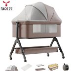 Lit bebe magic zc lit bebe evolutive lit bb lit cododo avec six cadeaux moustiquaires matelas tables ...