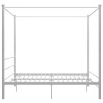 Lit blanc - lemon - cadre de lit  baldaquin - adulte / enfant - sans matelas blanc mtal 180x200 cm ...