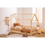 Lit enfant �volutif 90x190 cm - 3 en 1 en bois ? hauteur du sommier ajustable ? barri�res amovibles ? ...