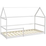 Lit cabane enfants 90x190 cm aiyaplay lit enfants lit maison enfant avec protection antichute sommier ...