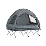 Lit de camp ogs32 - l - hg sur�lev� avec toit - sobuy - pour 2 personnes - pliable 4en1 - charge max. ...