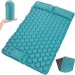 Lit de camping matelas de camping autogonflant ext�rieur pour 2 personnes avec pompe � pied