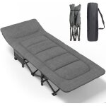 Lit de camping pliable robuste pour adultescharge jusqu 250 kg pour lextrieur le camping les voyages ...