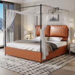 Lit capitonn� 180x200 �quip� de deux oreillers moelleux lit double de boucles m�talliques et de 4 lits ...