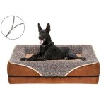 Lit de chien orthop�dique - autrement - canap� en mousse � m�moire - housse lavable - marron - moyen