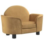 Lit pour chien panier canap� confortable 66 x 40 x 45 cm velours marron 02 0042780