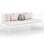 Cadre de canap�?lit extensible - vidaxl - ja8705923 - blanc - 90x200 cm - m�tal enduit de poudre