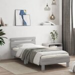 Lit classique simple - cadre de lit - sans matelas - avec tête de lit 75x190 cm deco ja5581688 Lit classique simple - cadre de lit - sans matelas - avec tête de lit 75x190 cm deco ja5581688