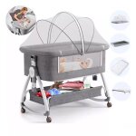 Lit cododo bébé 0 - 6 mois4 en 1 lit bébé berceau cododoavec roues intégrés matelas moustiquaire et table ... Lit cododo bébé 0 - 6 mois4 en 1 lit bébé berceau cododoavec roues intégrés matelas moustiquaire et table ...