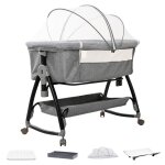Lit bébéavec matelas et moustiquaire table à langermode balancelle et inclinaison6 hauteur réglablepour ... Lit bébéavec matelas et moustiquaire table à langermode balancelle et inclinaison6 hauteur réglablepour ...