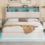 Lit coffre 160x200 capitonnelit double avec sommier lit capitonné avec tete de lit adultes avec led et ... Lit coffre 160x200 capitonnelit double avec sommier lit capitonné avec tete de lit adultes avec led et ...