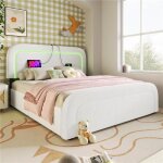 Lit coffre 160x200 avec led et 4 tiroirs lit 2 personnesavec port usb de type c avec sommier À lattes ... Lit coffre 160x200 avec led et 4 tiroirs lit 2 personnesavec port usb de type c avec sommier À lattes ...